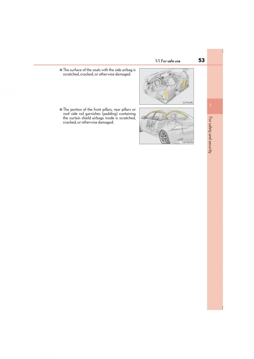 Lexus IS300h III 3 owners manual / page 53