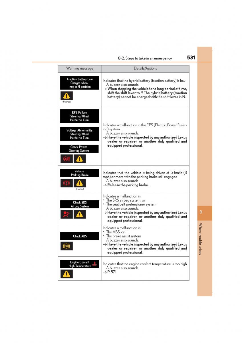 Lexus IS300h III 3 owners manual / page 531