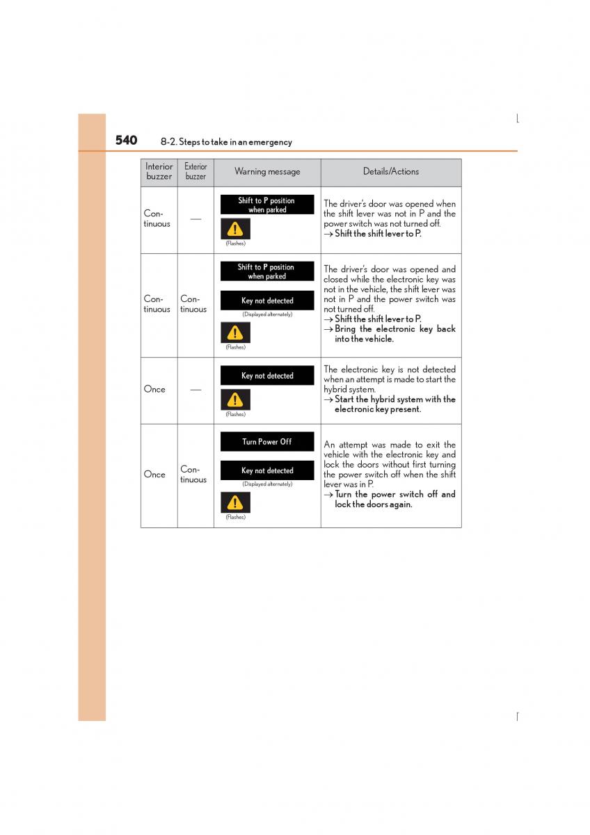 Lexus IS300h III 3 owners manual / page 540