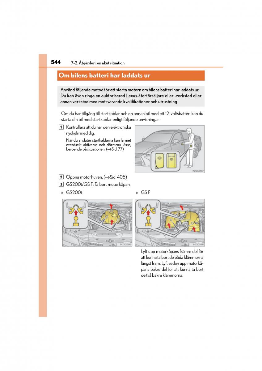 Lexus GS F IV 4 instruktionsbok / page 544