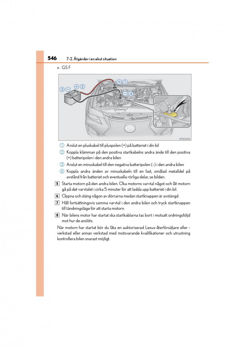 Lexus GS F IV 4 instruktionsbok / page 546