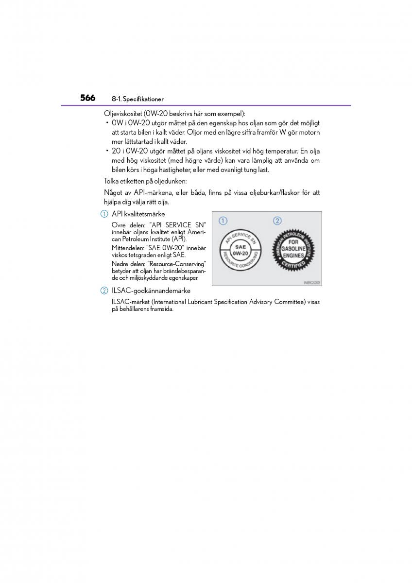 Lexus GS F IV 4 instruktionsbok / page 566