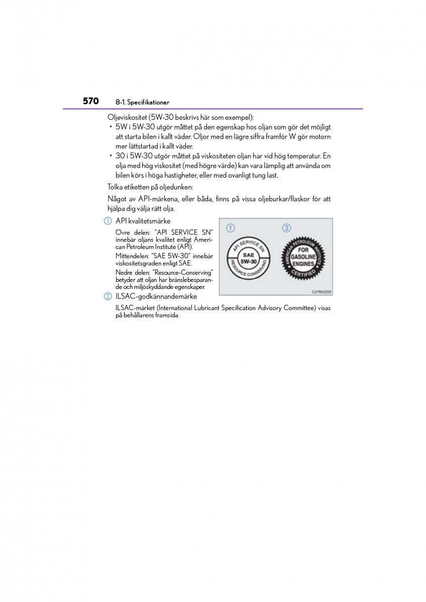 Lexus GS F IV 4 instruktionsbok / page 570