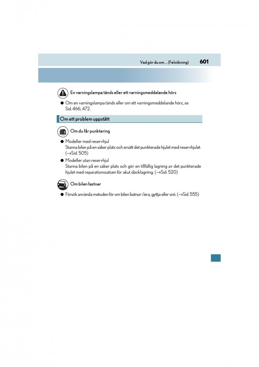 Lexus GS F IV 4 instruktionsbok / page 601