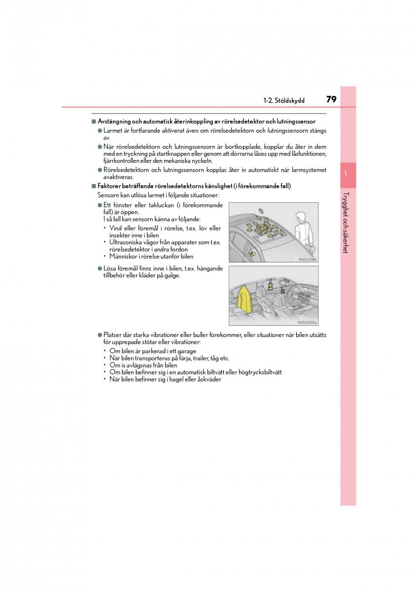 Lexus GS F IV 4 instruktionsbok / page 79