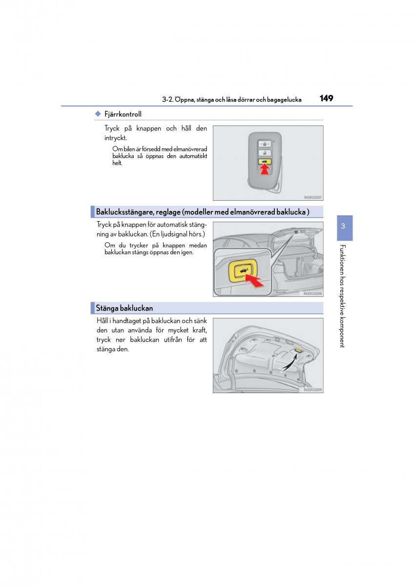 Lexus GS F IV 4 instruktionsbok / page 149