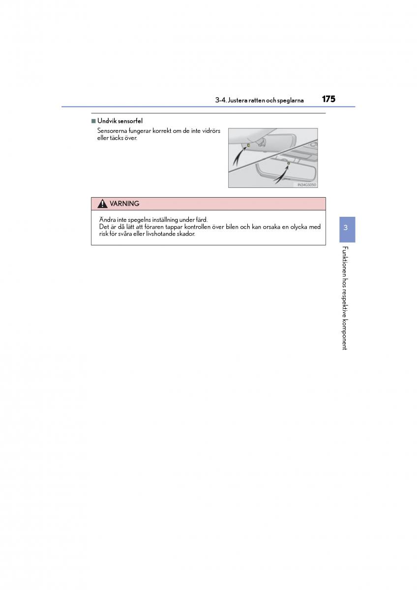 Lexus GS F IV 4 instruktionsbok / page 175