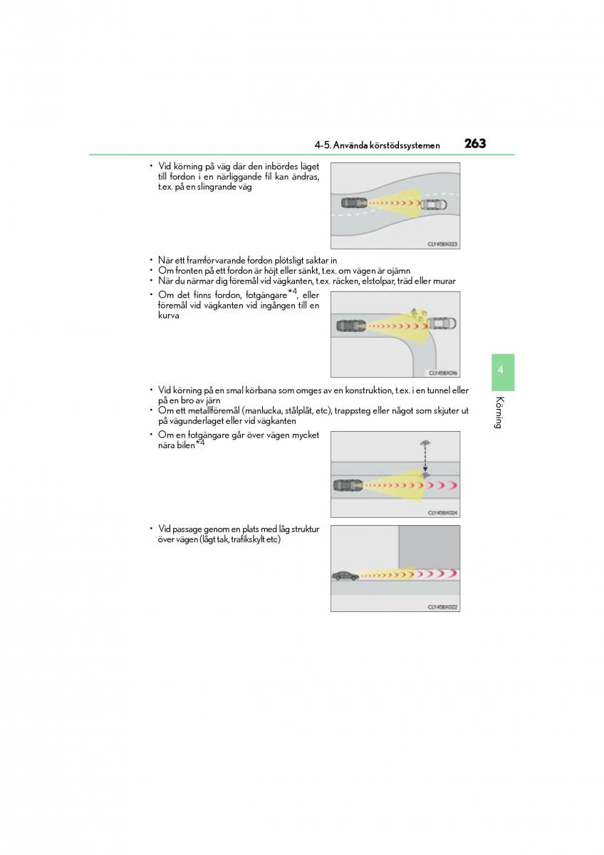 Lexus GS F IV 4 instruktionsbok / page 263