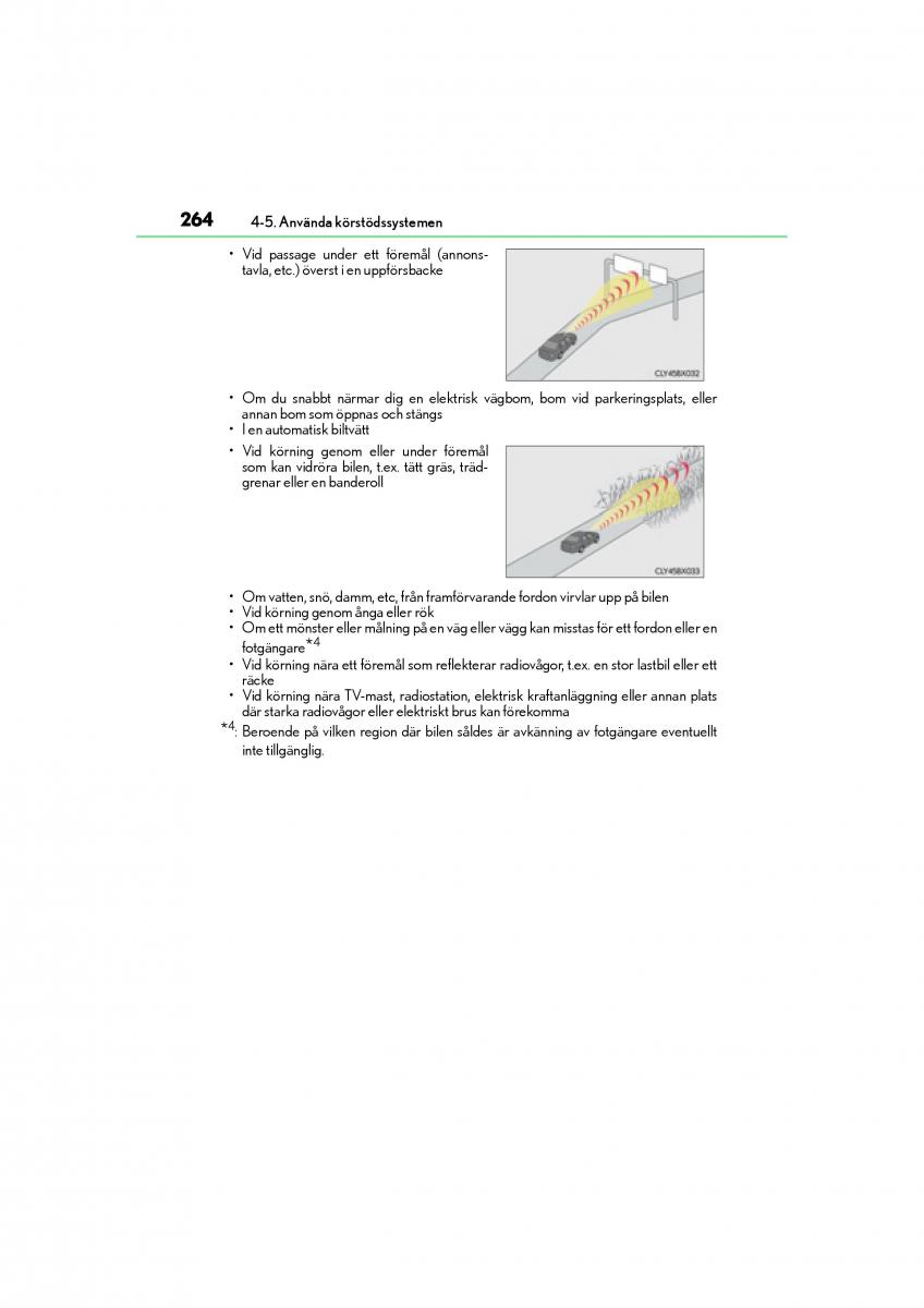 Lexus GS F IV 4 instruktionsbok / page 264