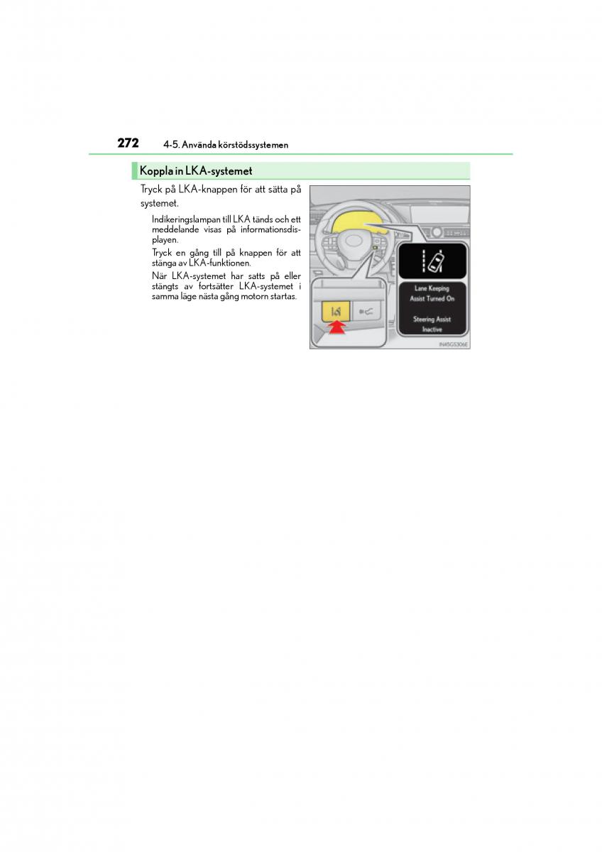 Lexus GS F IV 4 instruktionsbok / page 272