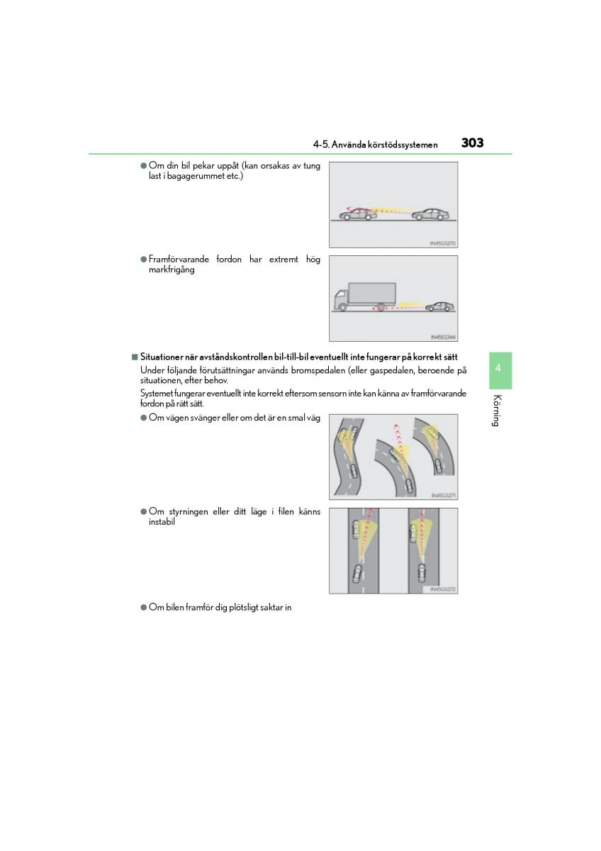 Lexus GS F IV 4 instruktionsbok / page 303