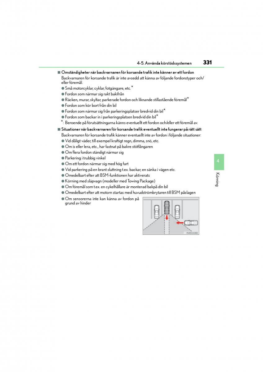 Lexus GS F IV 4 instruktionsbok / page 331