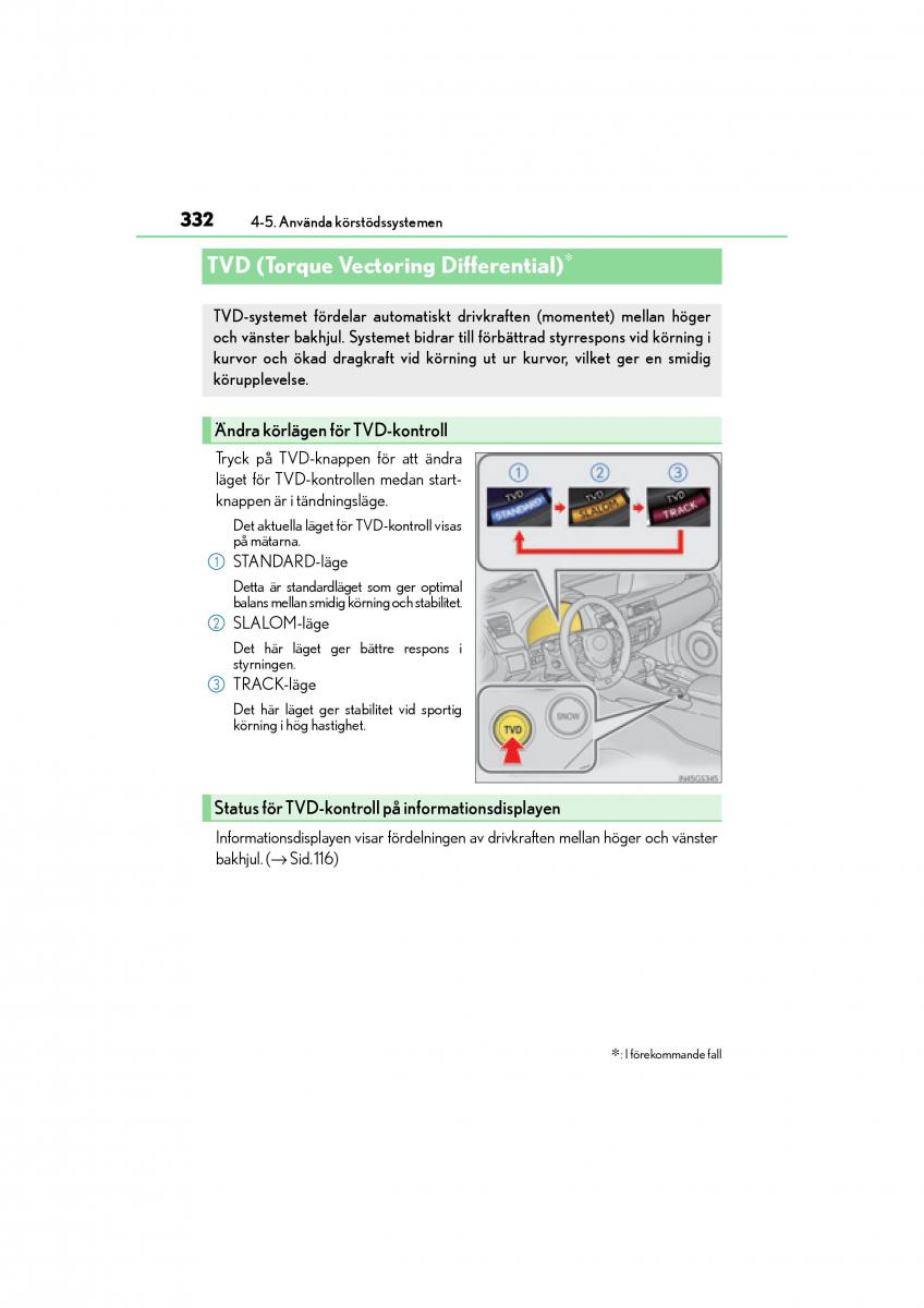 Lexus GS F IV 4 instruktionsbok / page 332