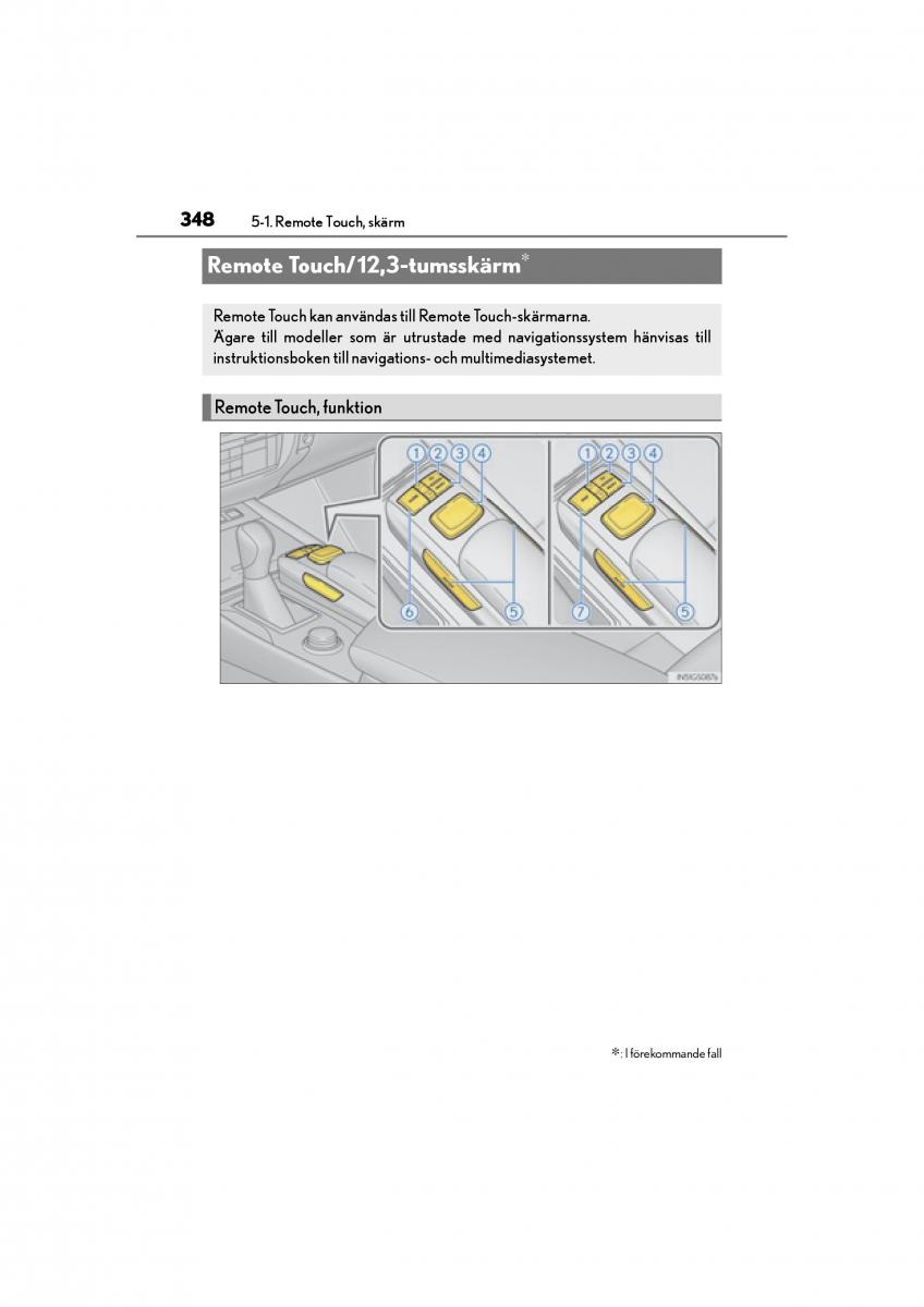 Lexus GS F IV 4 instruktionsbok / page 348