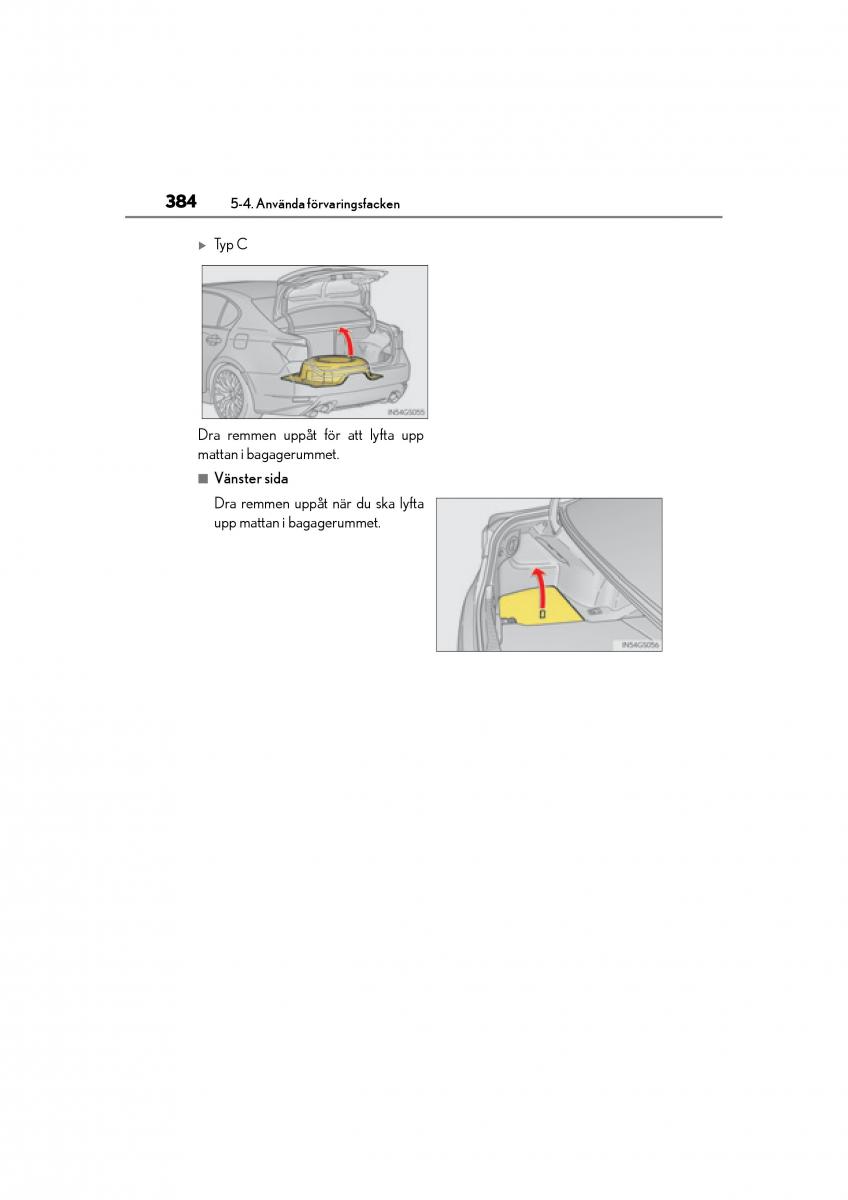 Lexus GS F IV 4 instruktionsbok / page 384