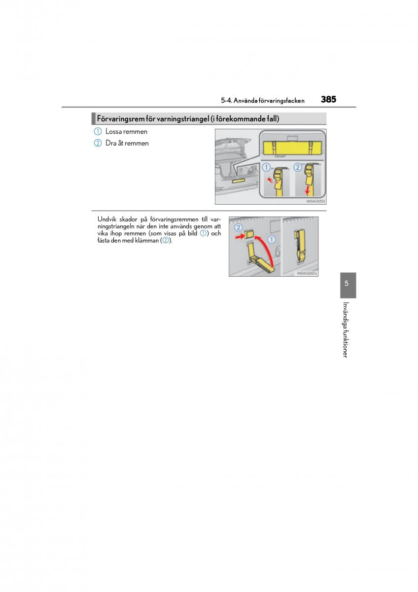 Lexus GS F IV 4 instruktionsbok / page 385