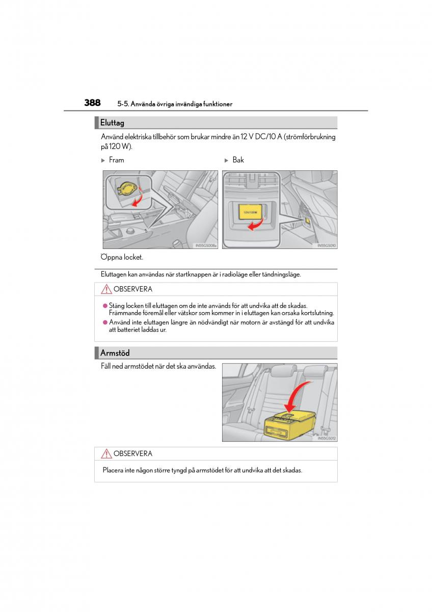 Lexus GS F IV 4 instruktionsbok / page 388