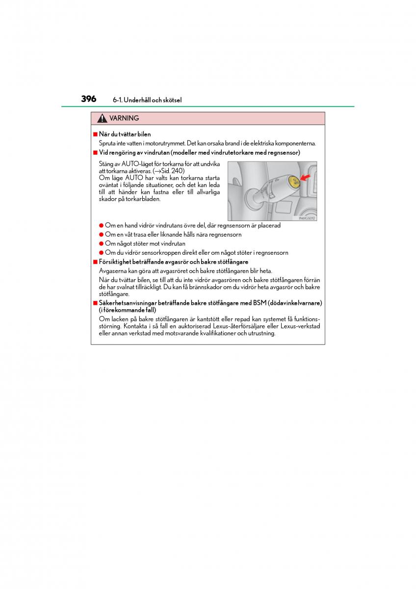 Lexus GS F IV 4 instruktionsbok / page 396