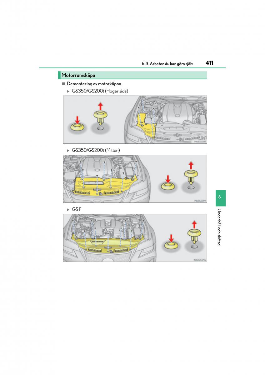 Lexus GS F IV 4 instruktionsbok / page 411