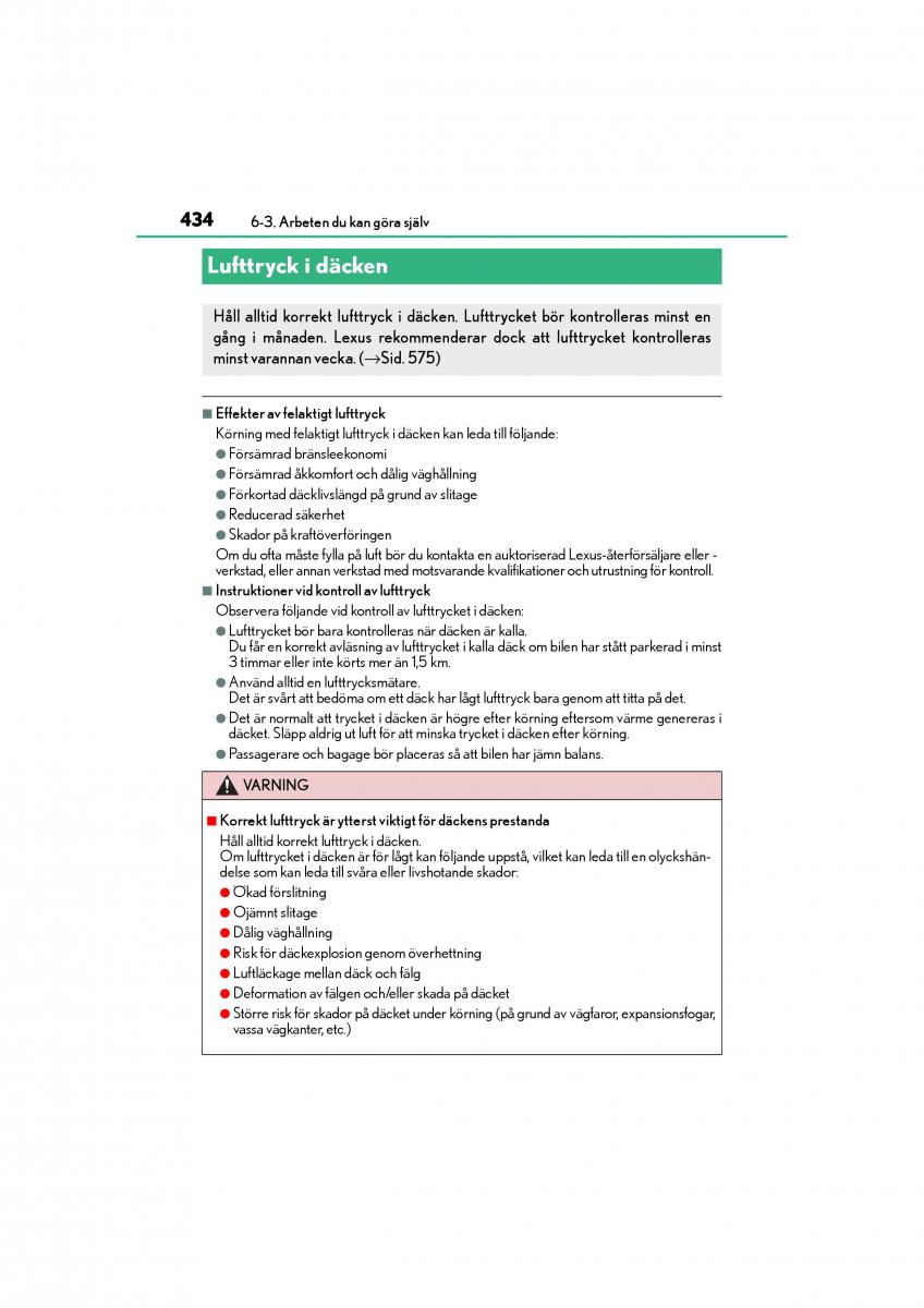Lexus GS F IV 4 instruktionsbok / page 434
