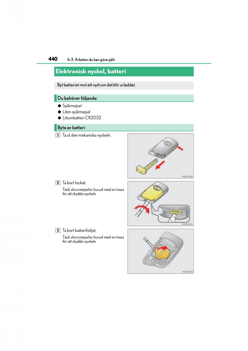 Lexus GS F IV 4 instruktionsbok / page 440