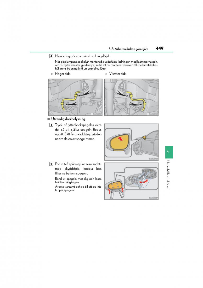 Lexus GS F IV 4 instruktionsbok / page 449