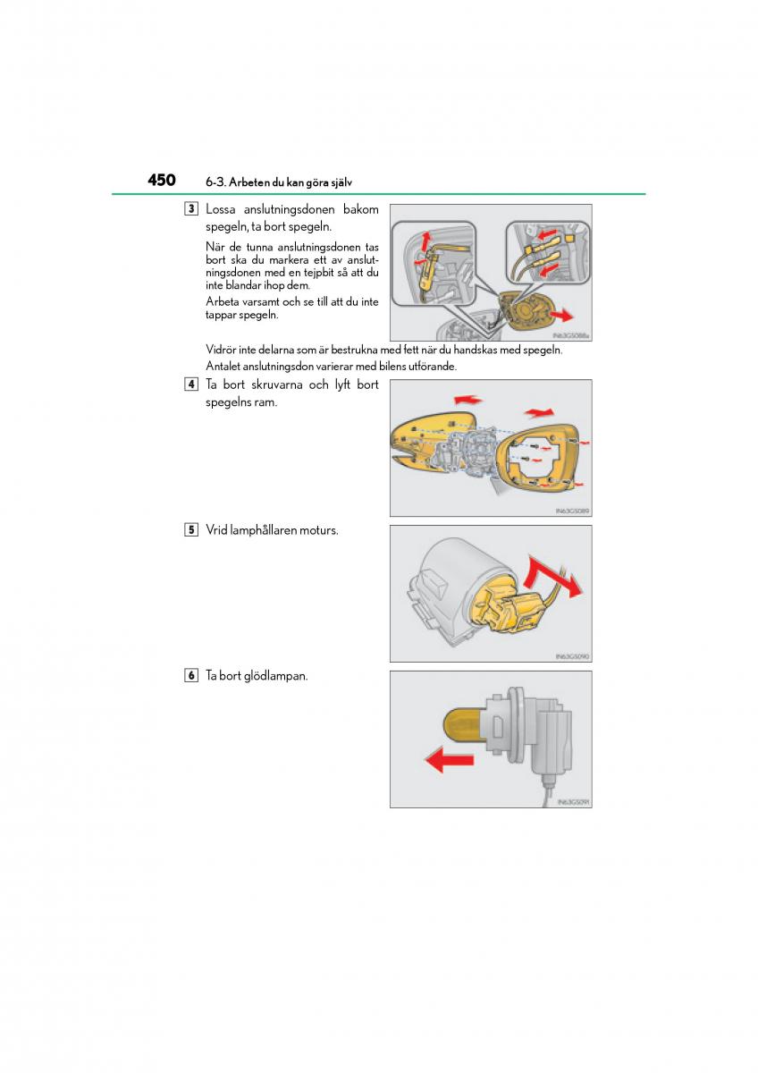 Lexus GS F IV 4 instruktionsbok / page 450