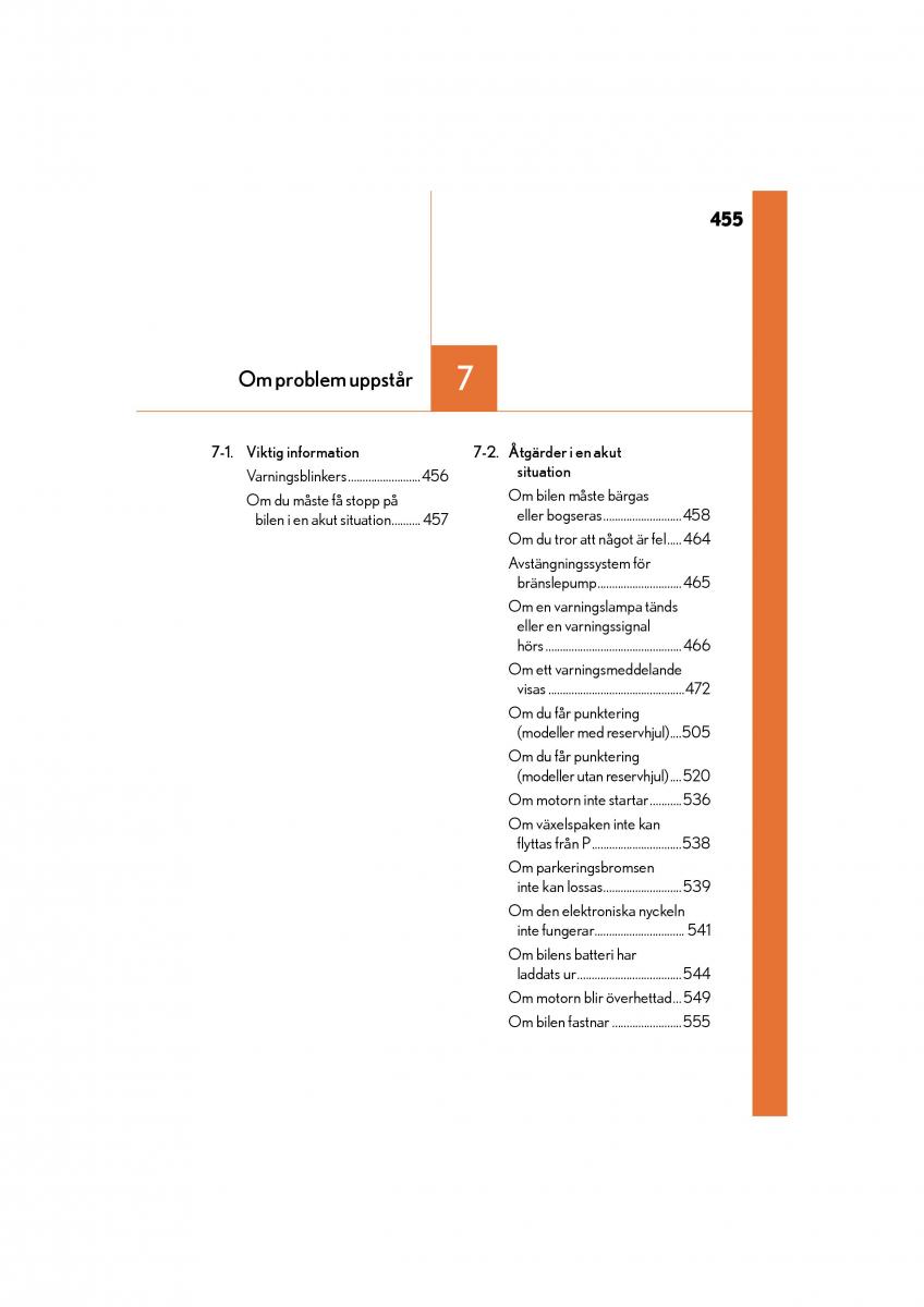 Lexus GS F IV 4 instruktionsbok / page 455