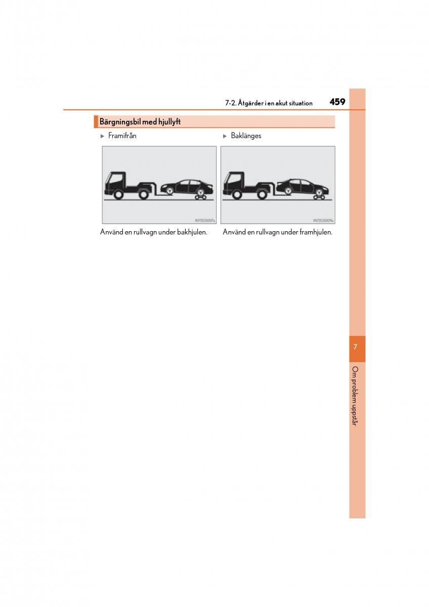 Lexus GS F IV 4 instruktionsbok / page 459