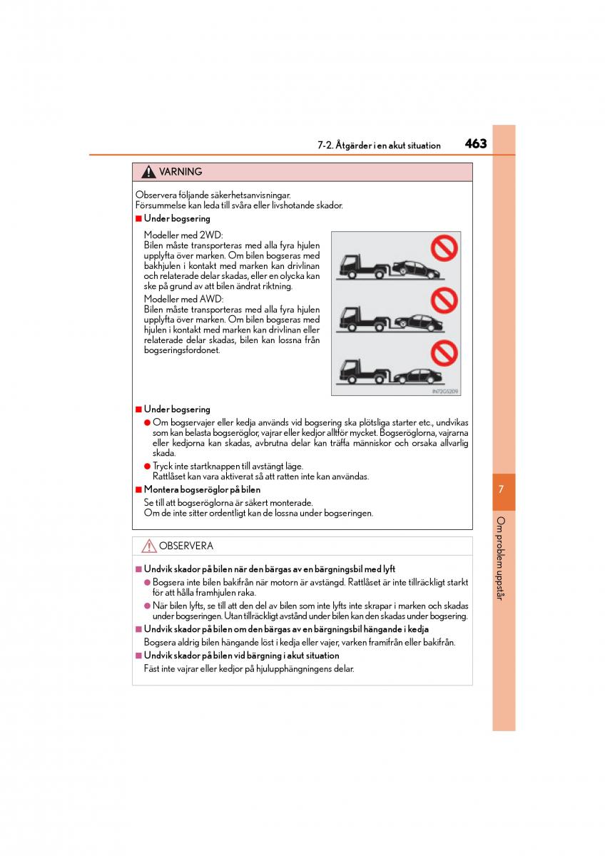 Lexus GS F IV 4 instruktionsbok / page 463