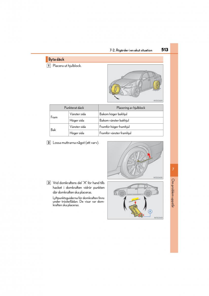 Lexus GS F IV 4 instruktionsbok / page 513