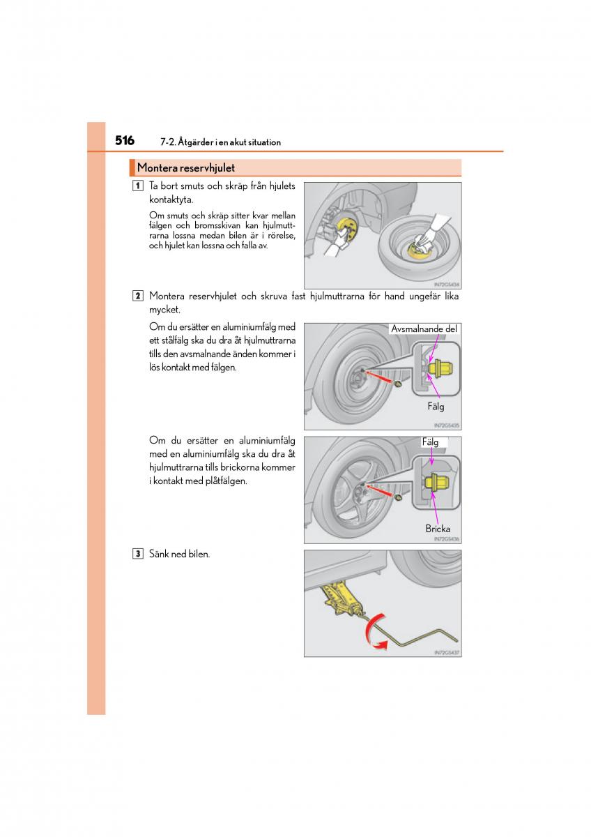 Lexus GS F IV 4 instruktionsbok / page 516