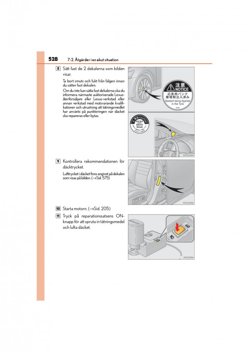 Lexus GS F IV 4 instruktionsbok / page 528