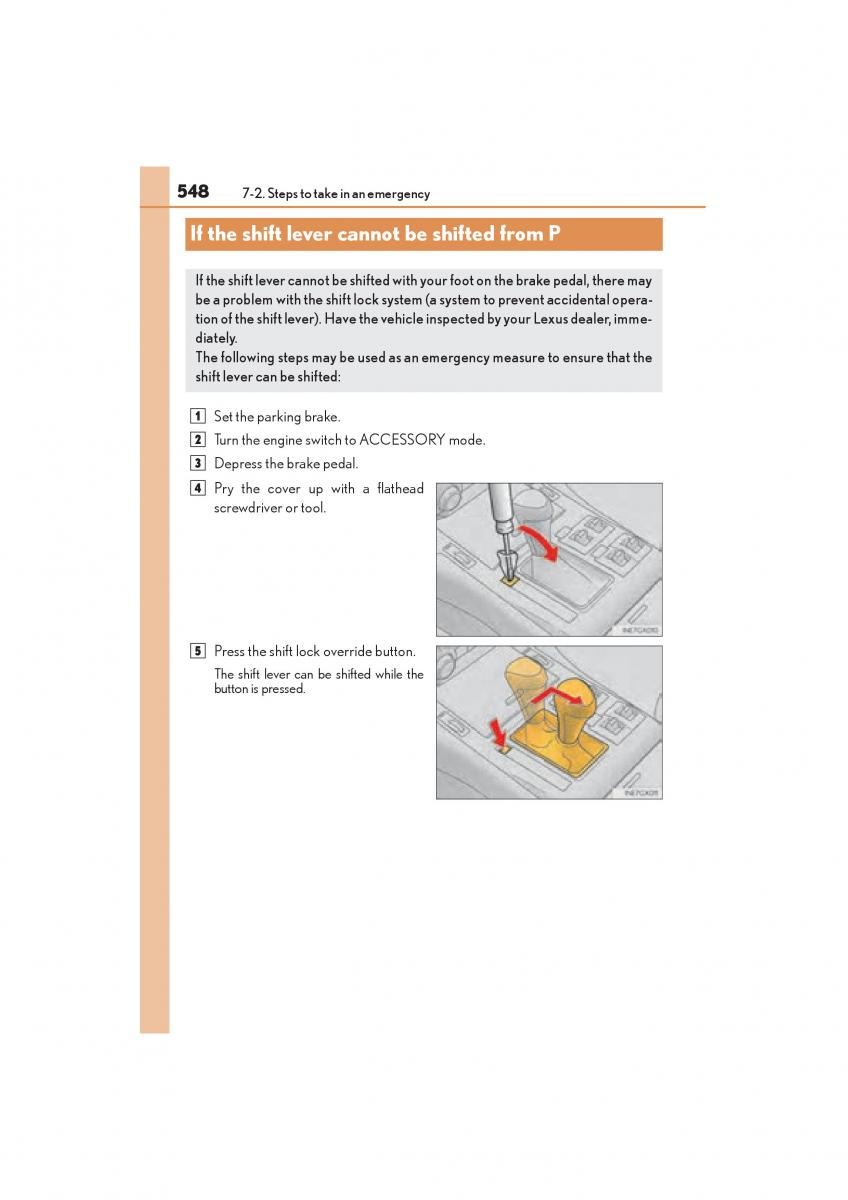 Lexus GX II 2 owners manual / page 550