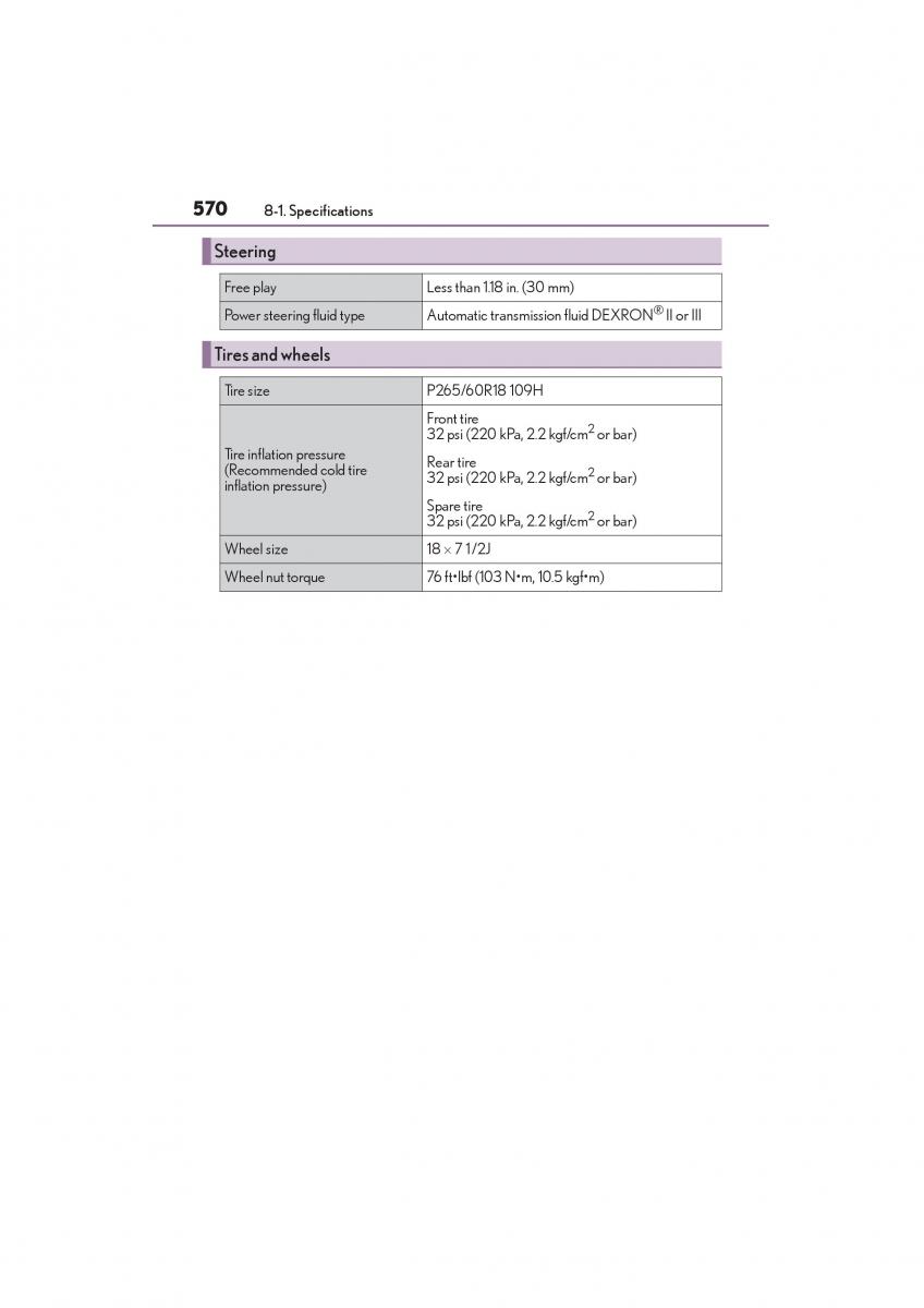 Lexus GX II 2 owners manual / page 572