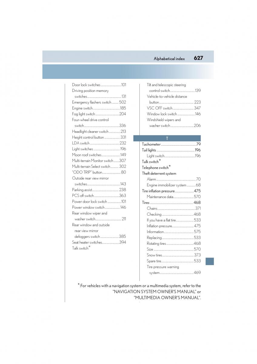 Lexus GX II 2 owners manual / page 629