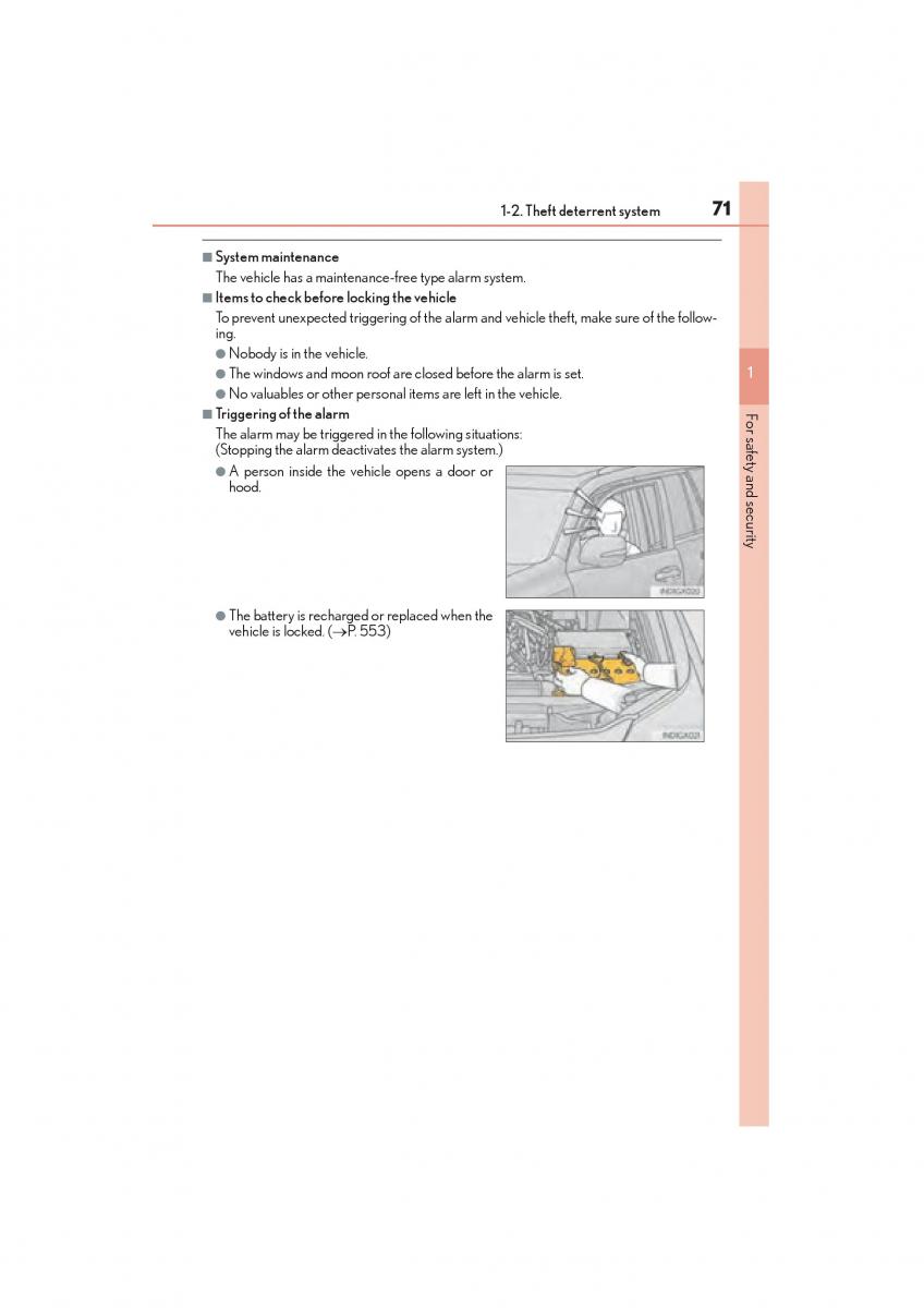 Lexus GX II 2 owners manual / page 73