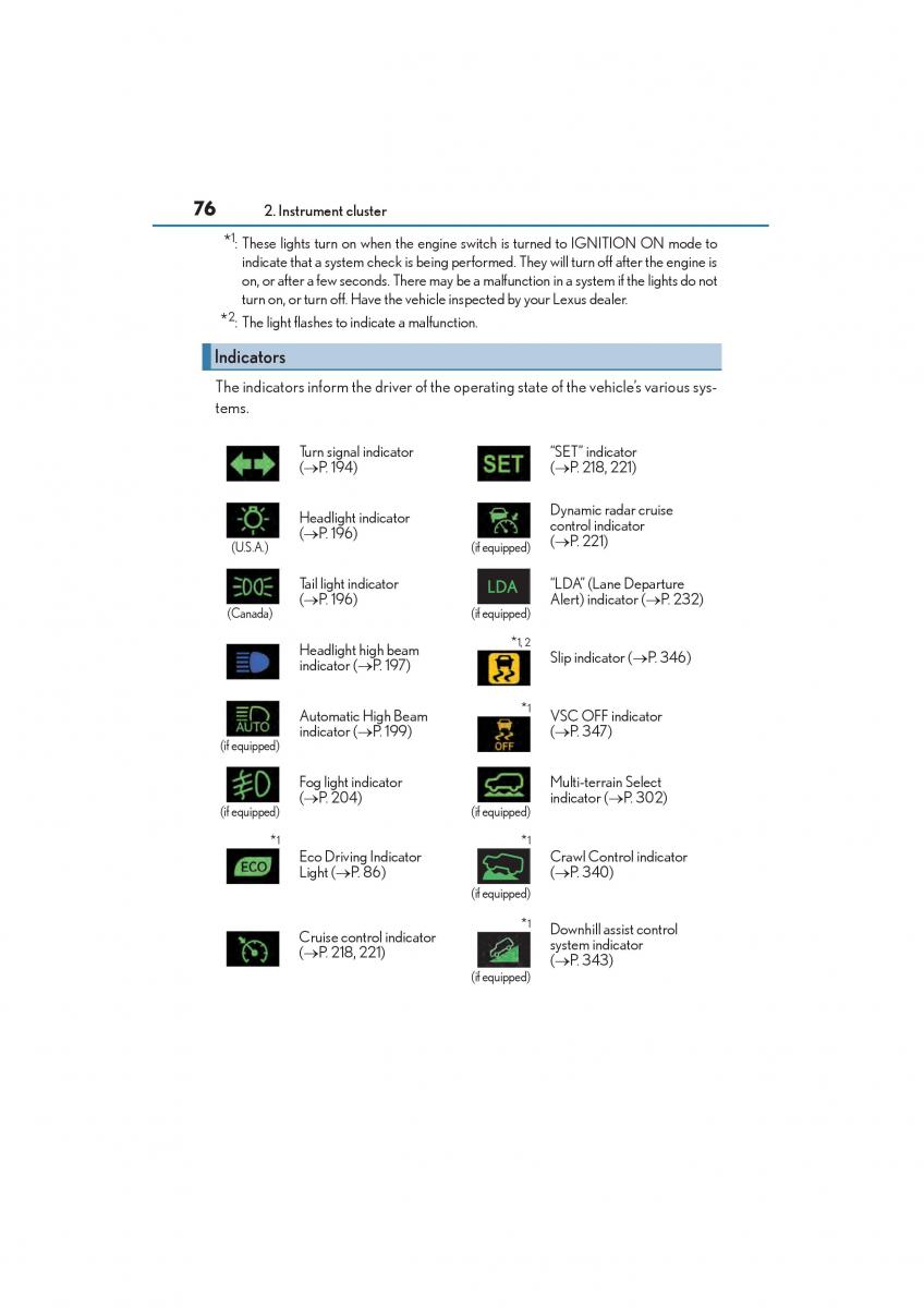 Lexus GX II 2 owners manual / page 78