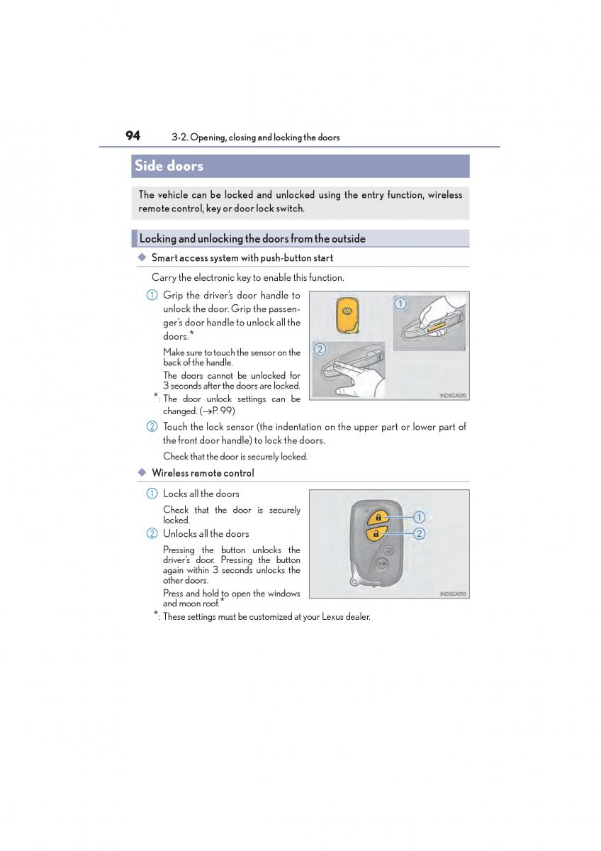 Lexus GX II 2 owners manual / page 96