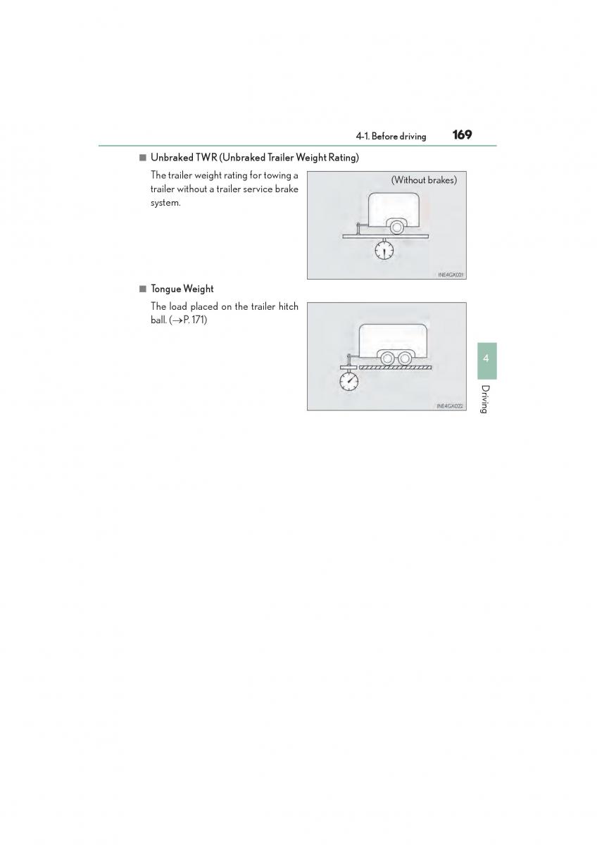 Lexus GX II 2 owners manual / page 171