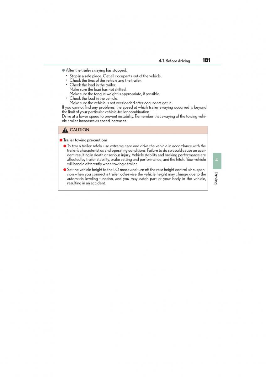 Lexus GX II 2 owners manual / page 183