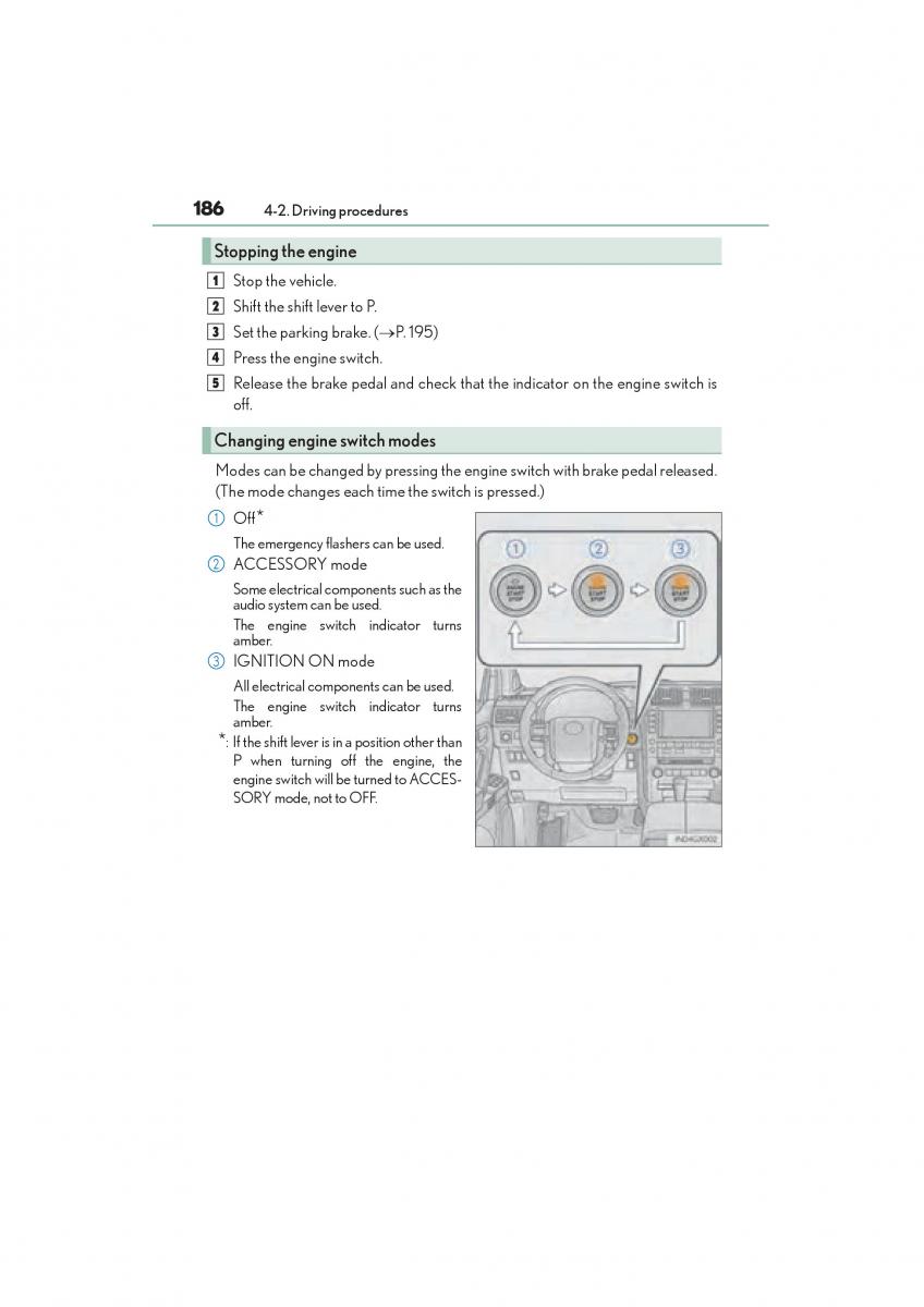 Lexus GX II 2 owners manual / page 188