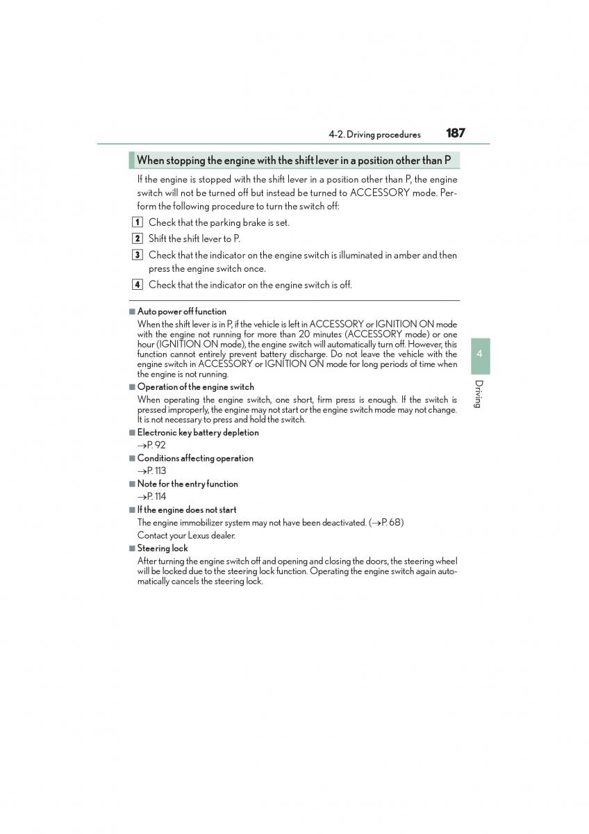 Lexus GX II 2 owners manual / page 189