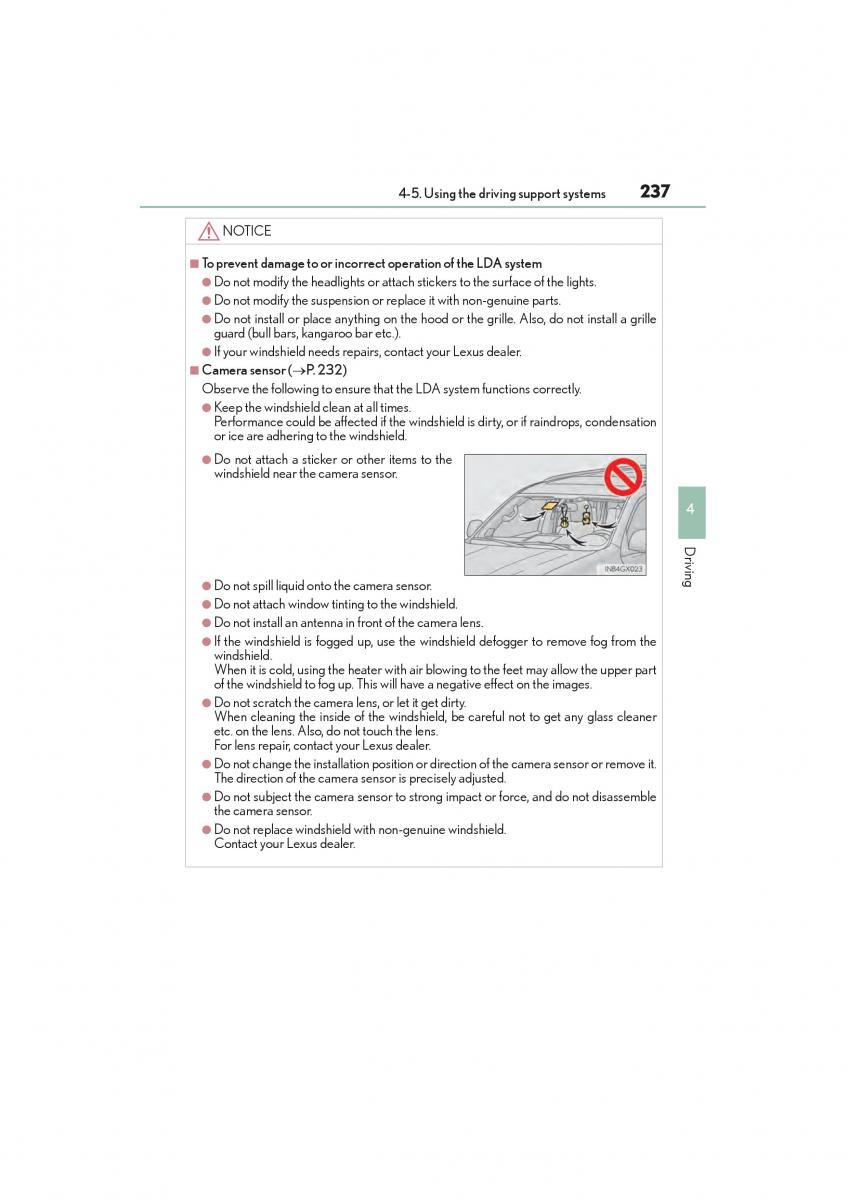 Lexus GX II 2 owners manual / page 239