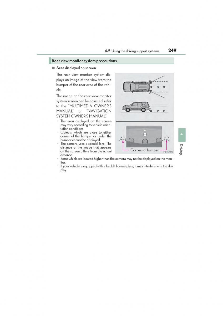 Lexus GX II 2 owners manual / page 251