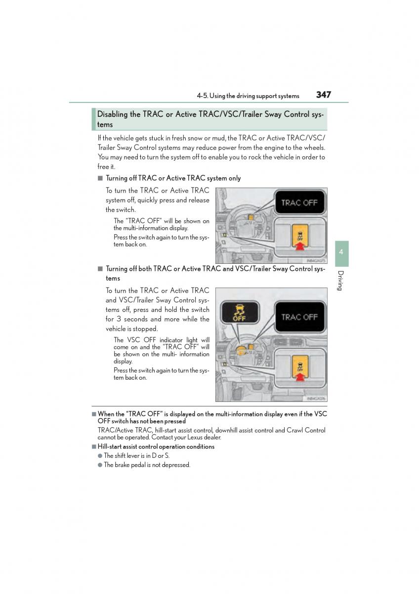 Lexus GX II 2 owners manual / page 349