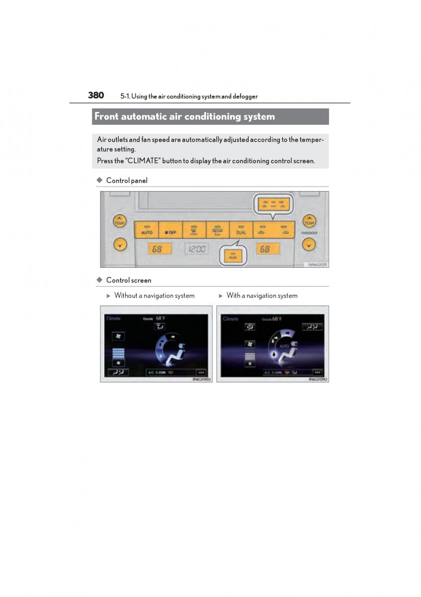 Lexus GX II 2 owners manual / page 382