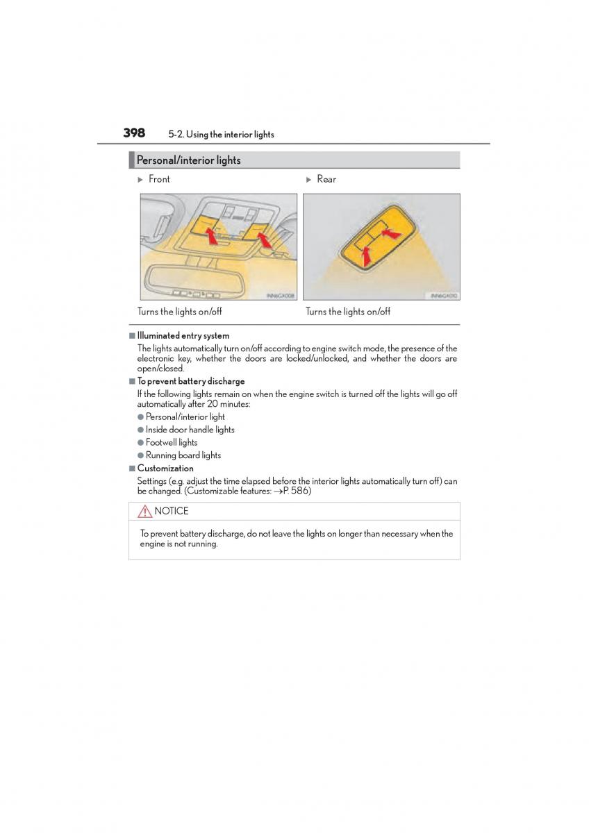 Lexus GX II 2 owners manual / page 400