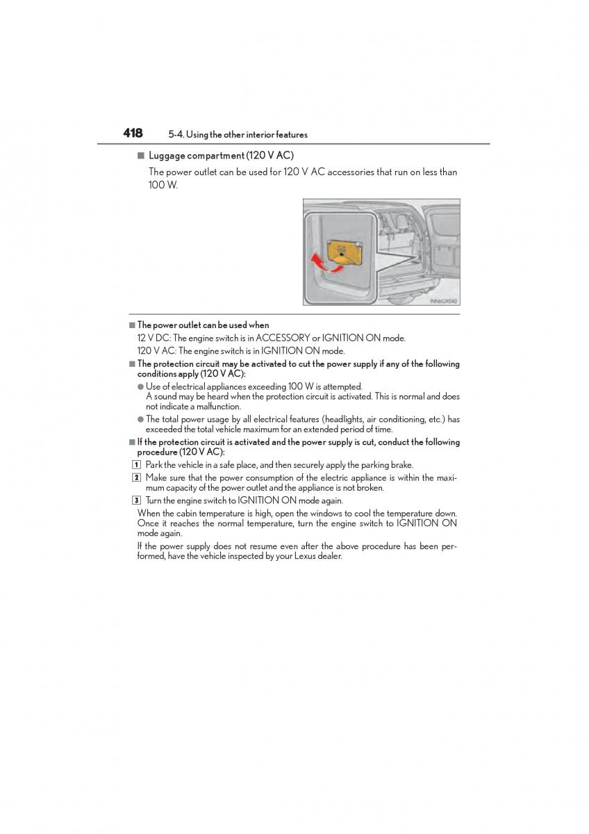 Lexus GX II 2 owners manual / page 420