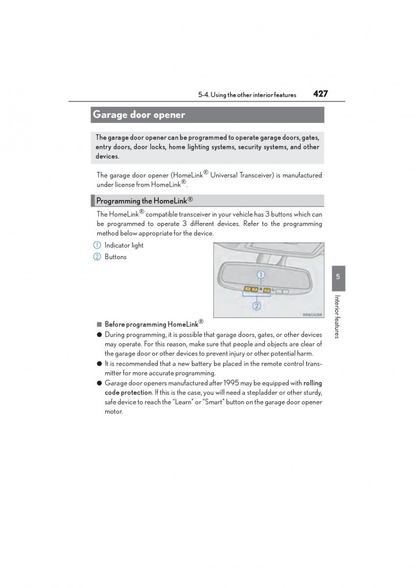 Lexus GX II 2 owners manual / page 429